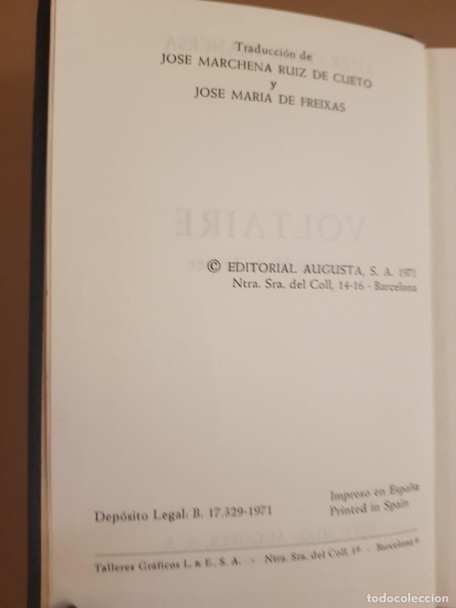 Libros: VOLTAIRE - OBRAS ESTELARES - ED. AUGUSTO - 1971 - Foto 5