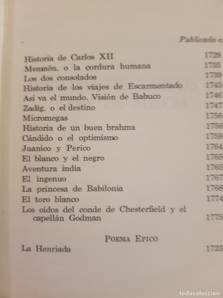 Libros: VOLTAIRE - OBRAS ESTELARES - ED. AUGUSTO - 1971 - Foto 6