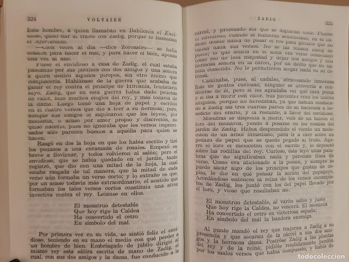 Libros: VOLTAIRE - OBRAS ESTELARES - ED. AUGUSTO - 1971 - Foto 8