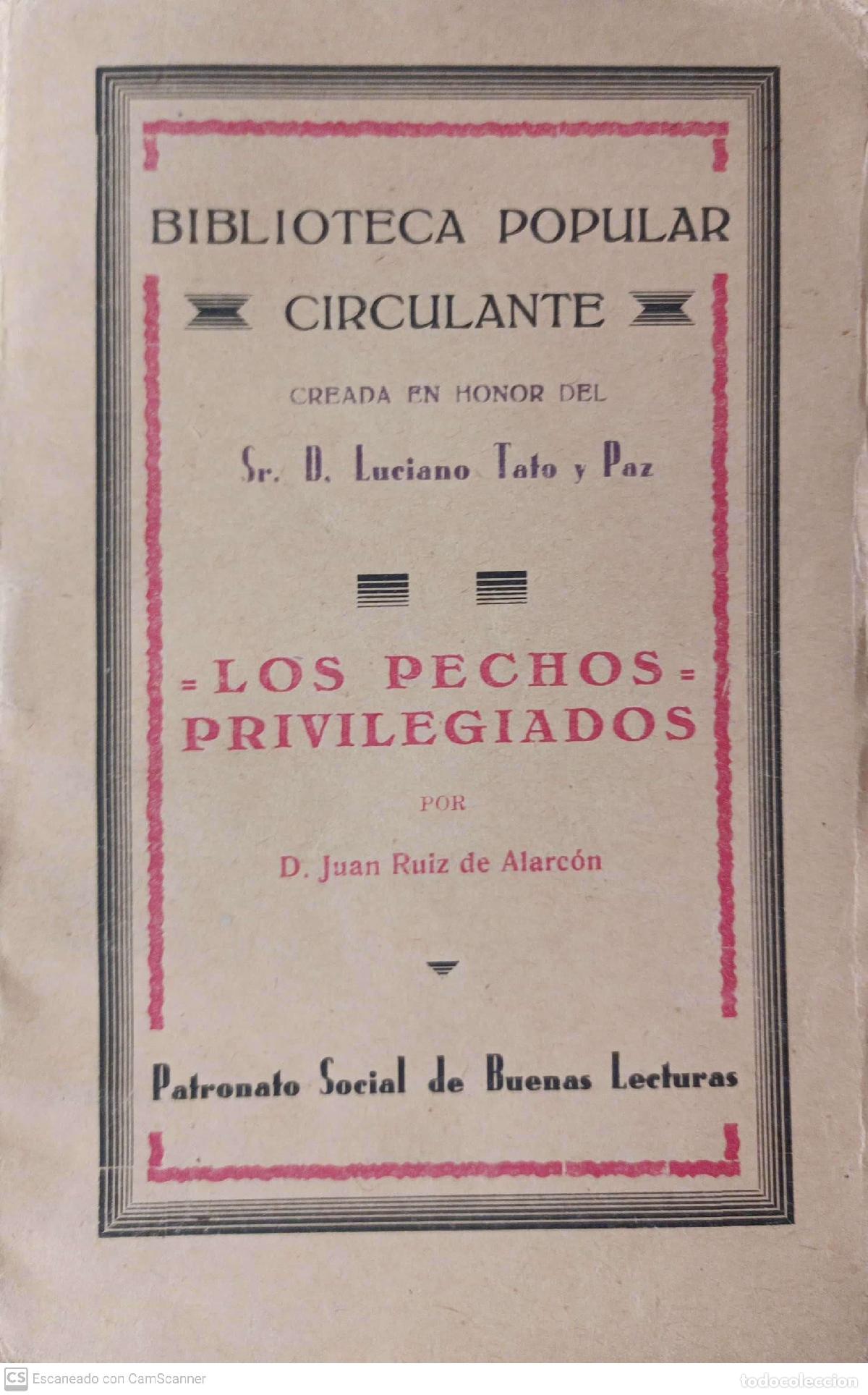 Libros: Los Pechos Privilegiados - Ruiz de Alarc&oacute;n, Juan - Foto 1