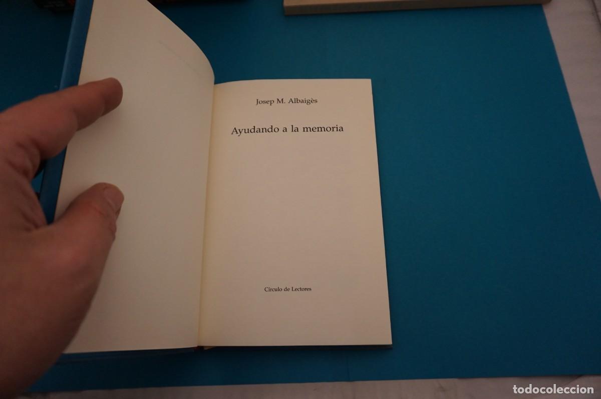 Libros: 18D/ AYUDANDO A LA MEMORIA - JOSEP M. ALBAIGES / CIRCULO DE LECTORES - Foto 2