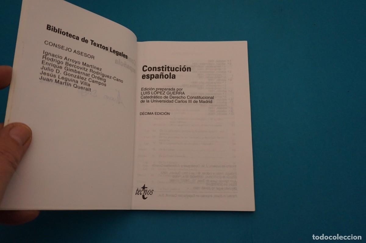 Libros: 11B/ CONSTITUCION ESPA&Ntilde;OLA / EDITORIAL TECNOS - Foto 2