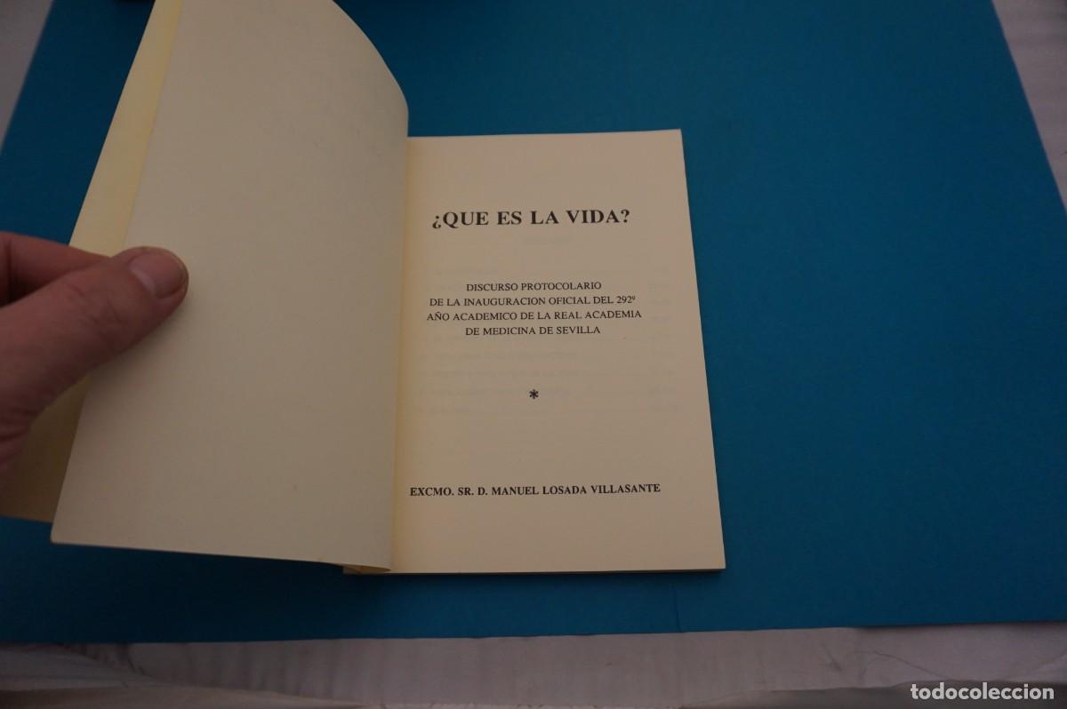 Libros: M1F/ &iquest;QUE ES LA VIDA? - DISCURSO PROTOCOLARIO (DEDICADO POR EL AUTOR) - Foto 2