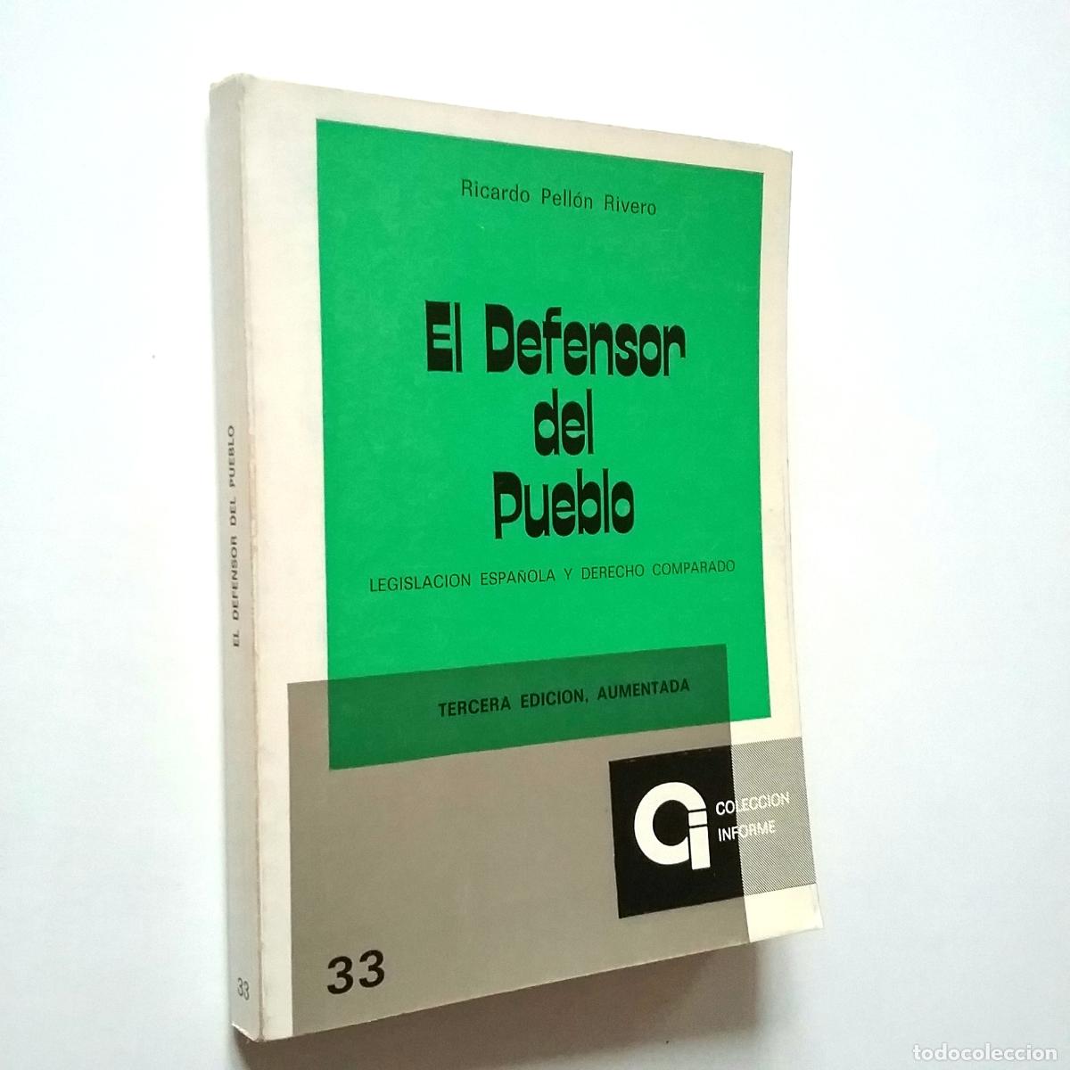 Libros: Ricardo Pell&oacute;n Rivero - El defensor del pueblo - Foto 1