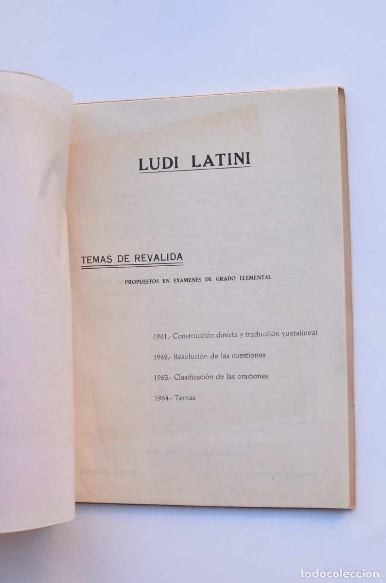 Libros: Ludi Latini. Lat&iacute;n. Rev&aacute;lida elemental - MOLINA S&Aacute;NCHEZ, Jos&eacute; - Foto 2