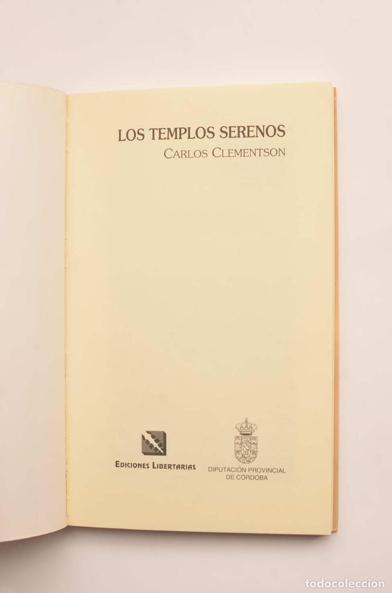 Libros: Los templos serenos - CLEMENTSON, Carlos - Foto 2