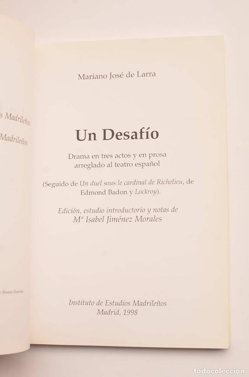 Libros: Un desaf&iacute;o - LARRA, Mariano Jos&eacute; de - Foto 2