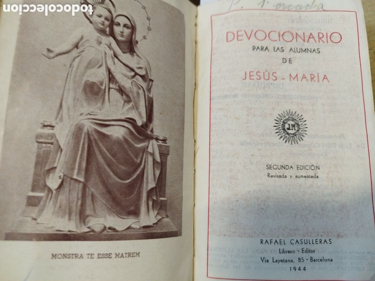 Libros: DEVOCIONARIO PARA ALUMNAS DE JESUS MARIA - Foto 1