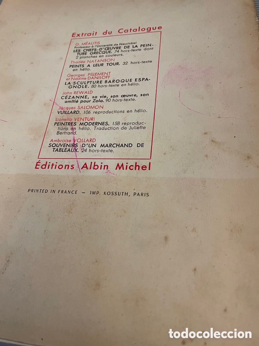 Libros: Seurat. John Rewald. Paris, Ed.Albin Michel, 1948. - Foto 10