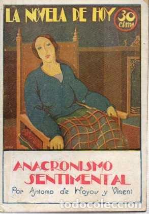 Libros: ANACRONISMO SENTIMENTAL. - HOYOS Y VINENT, Antonio de. - Foto 1