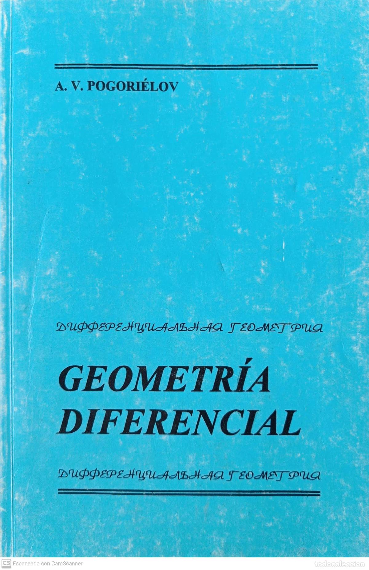 Libros: Geometr&iacute;a diferencial - A.V. Progori&eacute;lov - Foto 1