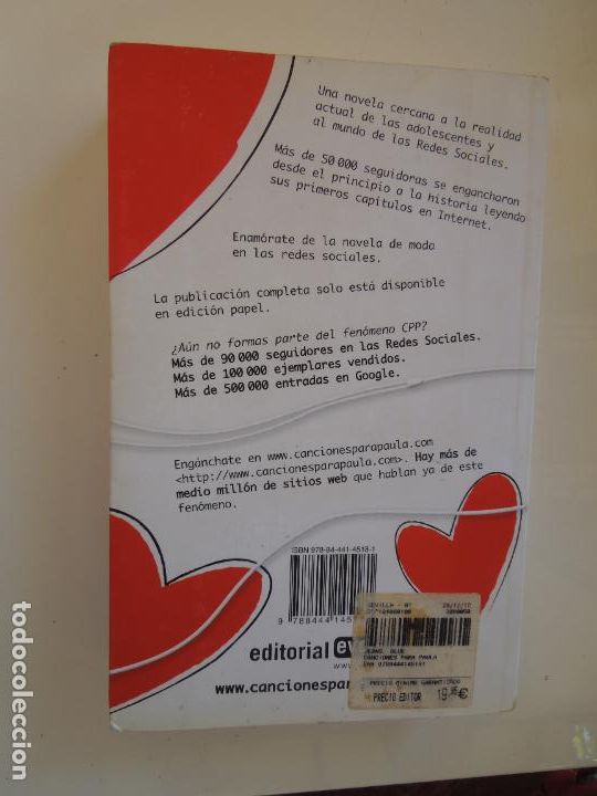 Libros: CANCIONES PARA PAULA - BLUE JEANS - EDITORIAL EVEREST 2011. - Foto 3