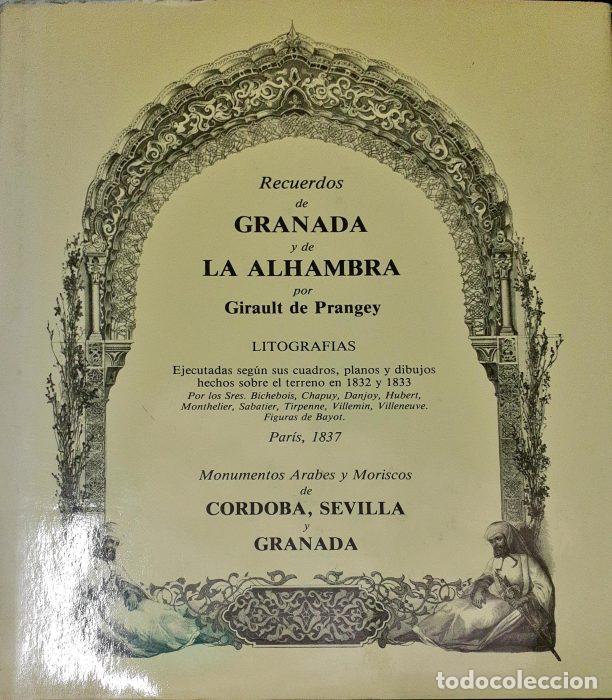 Libros: Recuerdos de Granada y de la Alhambra ( Facs&iacute;mil ) - DE PRANGUEY, GIRAULT - Foto 1