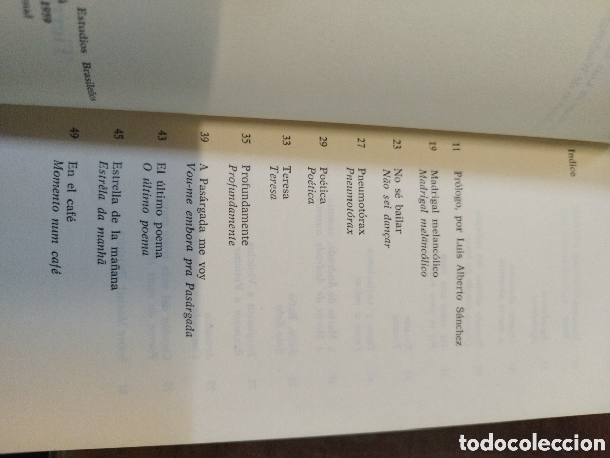 Libros: POEMAS - BANDEIRA,Manuel - Foto 3