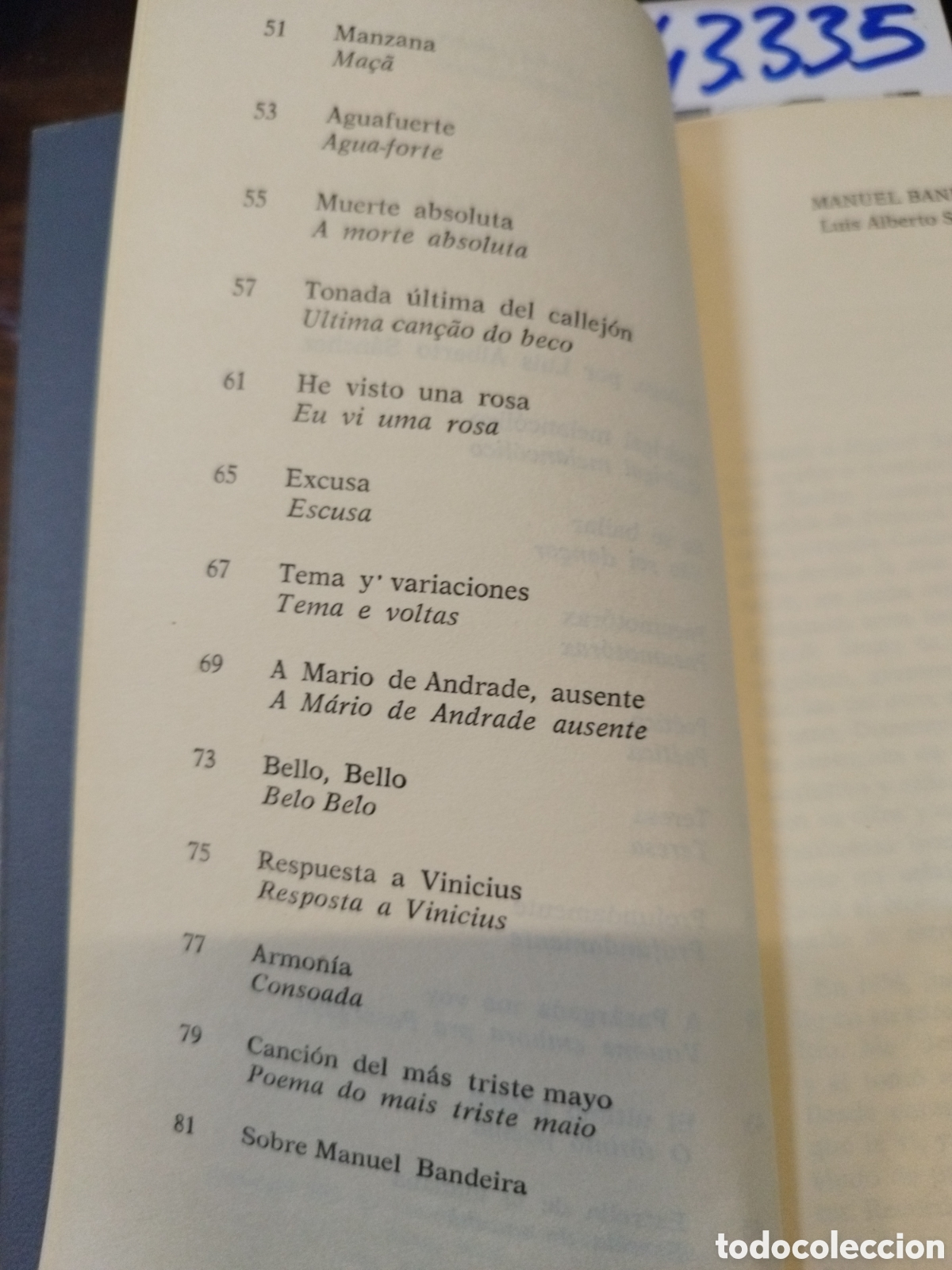 Libros: POEMAS - BANDEIRA,Manuel - Foto 4