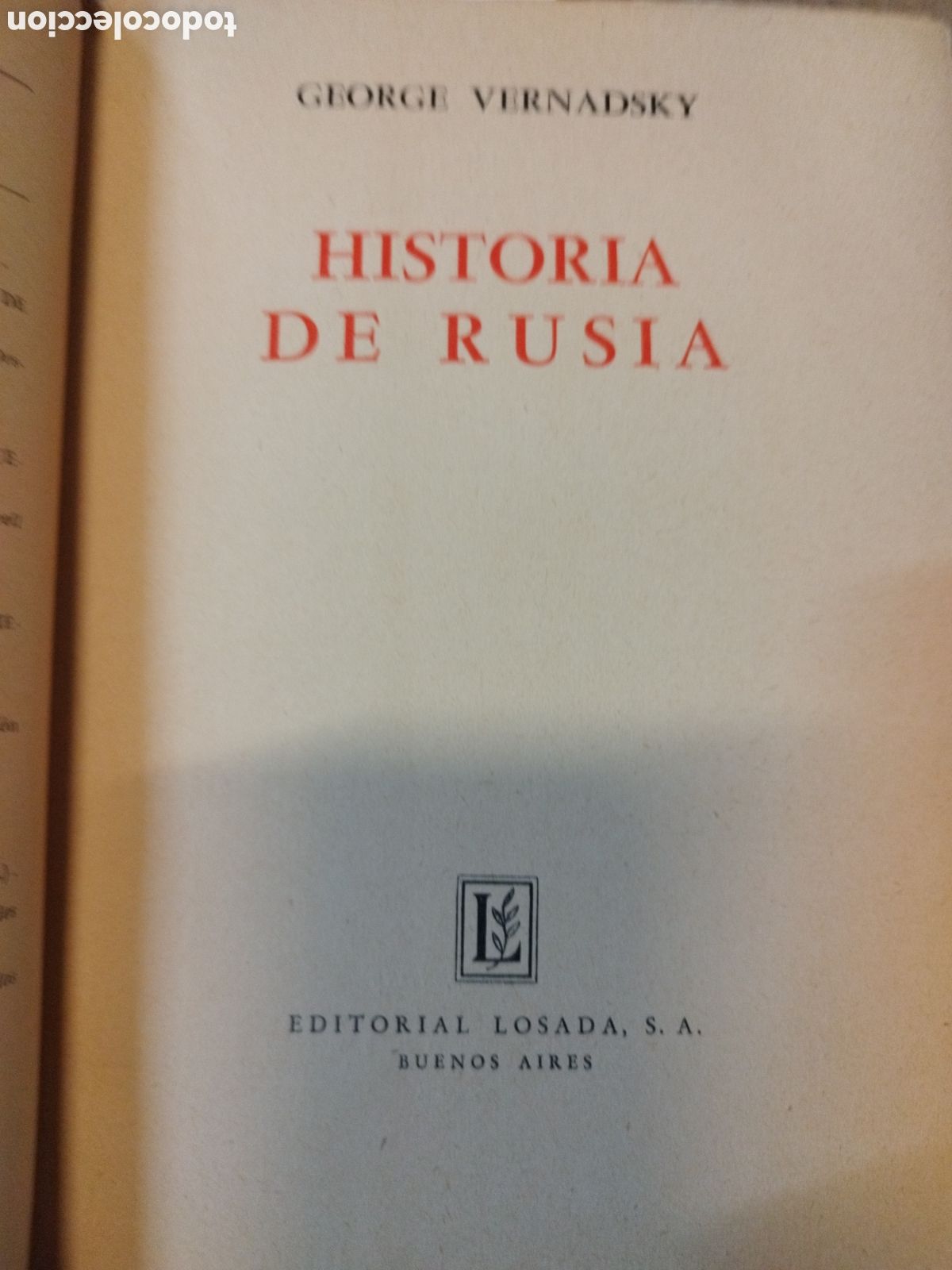 Libros: HISTORIA DE RUSIA - VERNADSKY,George - Foto 4