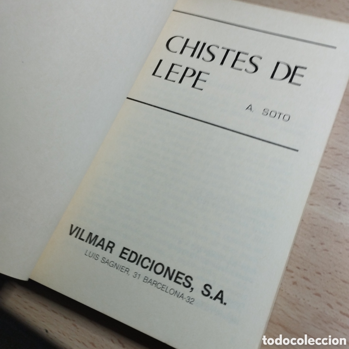 Libros: Chistes de Lepe.A. Soto. Vilmar ediciones. Coleccion popular. - Foto 4
