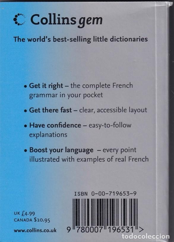 Libros: Collins french grammar / En ingl&eacute;s - Foto 2