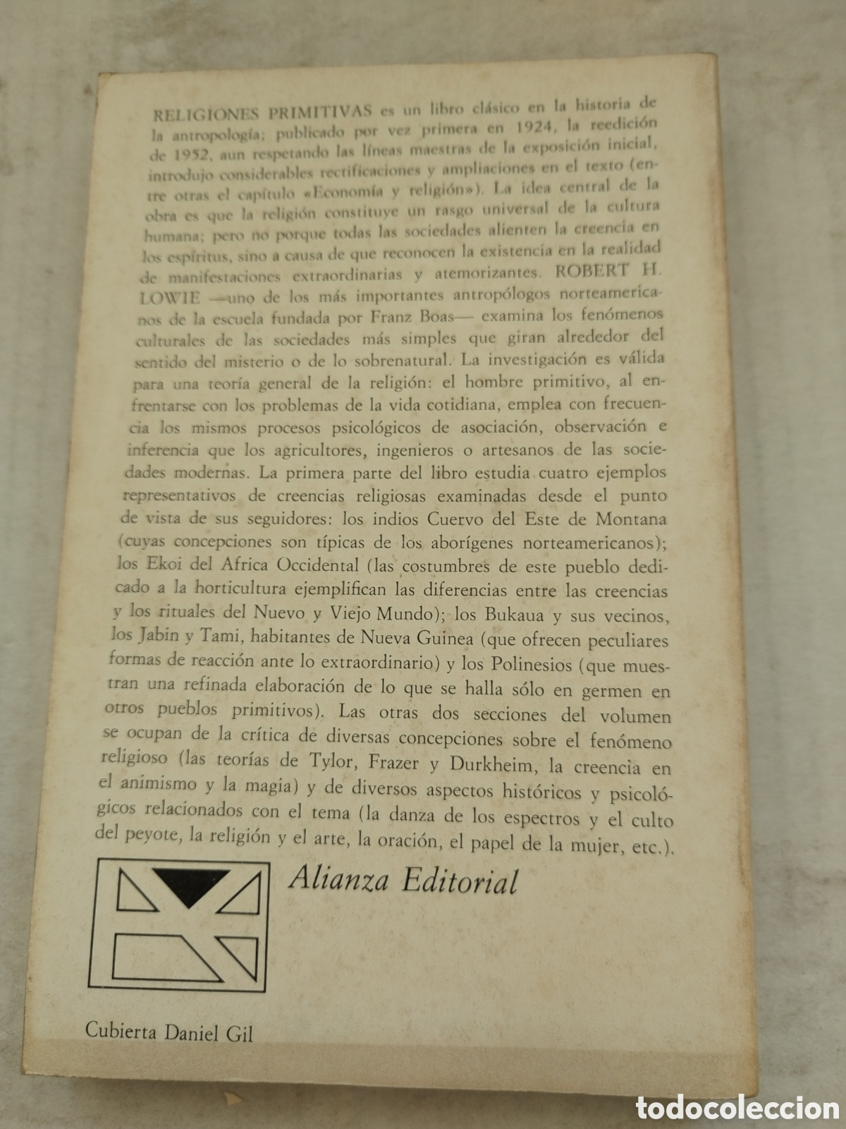 Libros: RELIGI&Oacute;NES PRIMITIVAS/ROBERT H. LOWIE - Foto 3