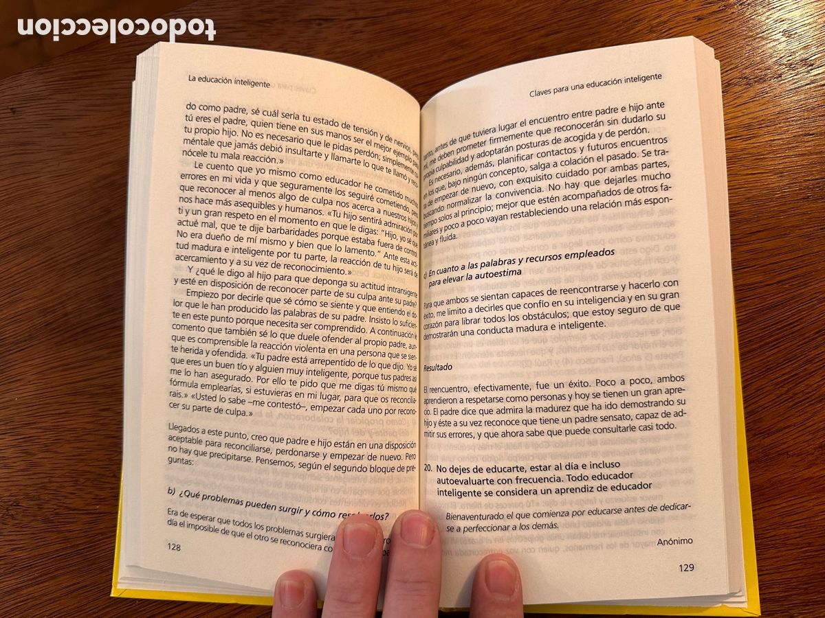 Libros: LA EDUCACI&Oacute;N INTELIGENTE / BERNAB&Eacute; TIERNO - Foto 5