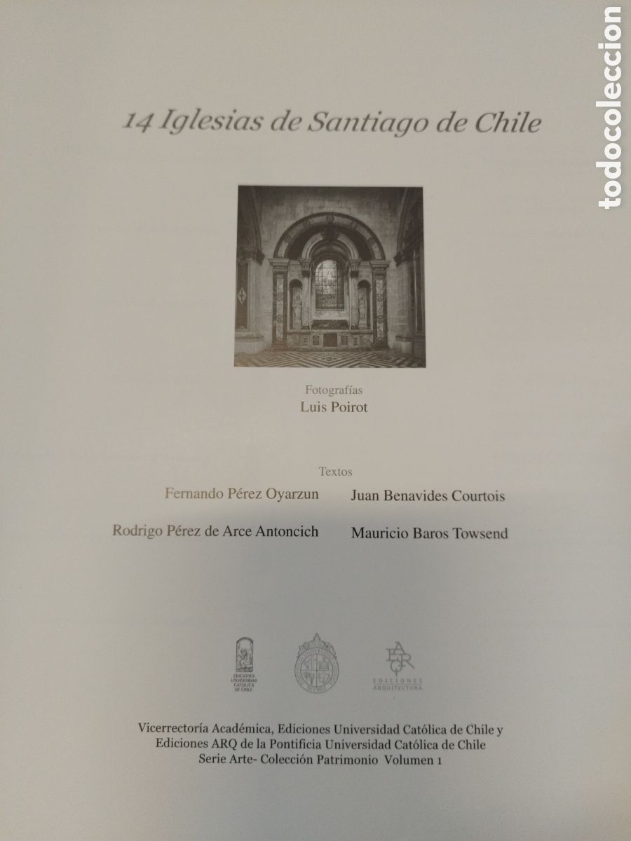 Libros: 14 IGLESIAS DE SANTIAGO DE CHILE - VVAA. - Foto 3
