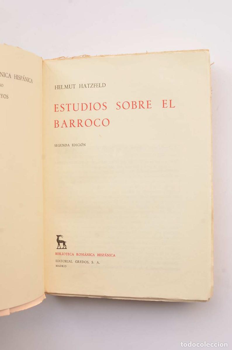 Libros: Estudios sobre el Barroco - HATZFELD, Helmut - Foto 2