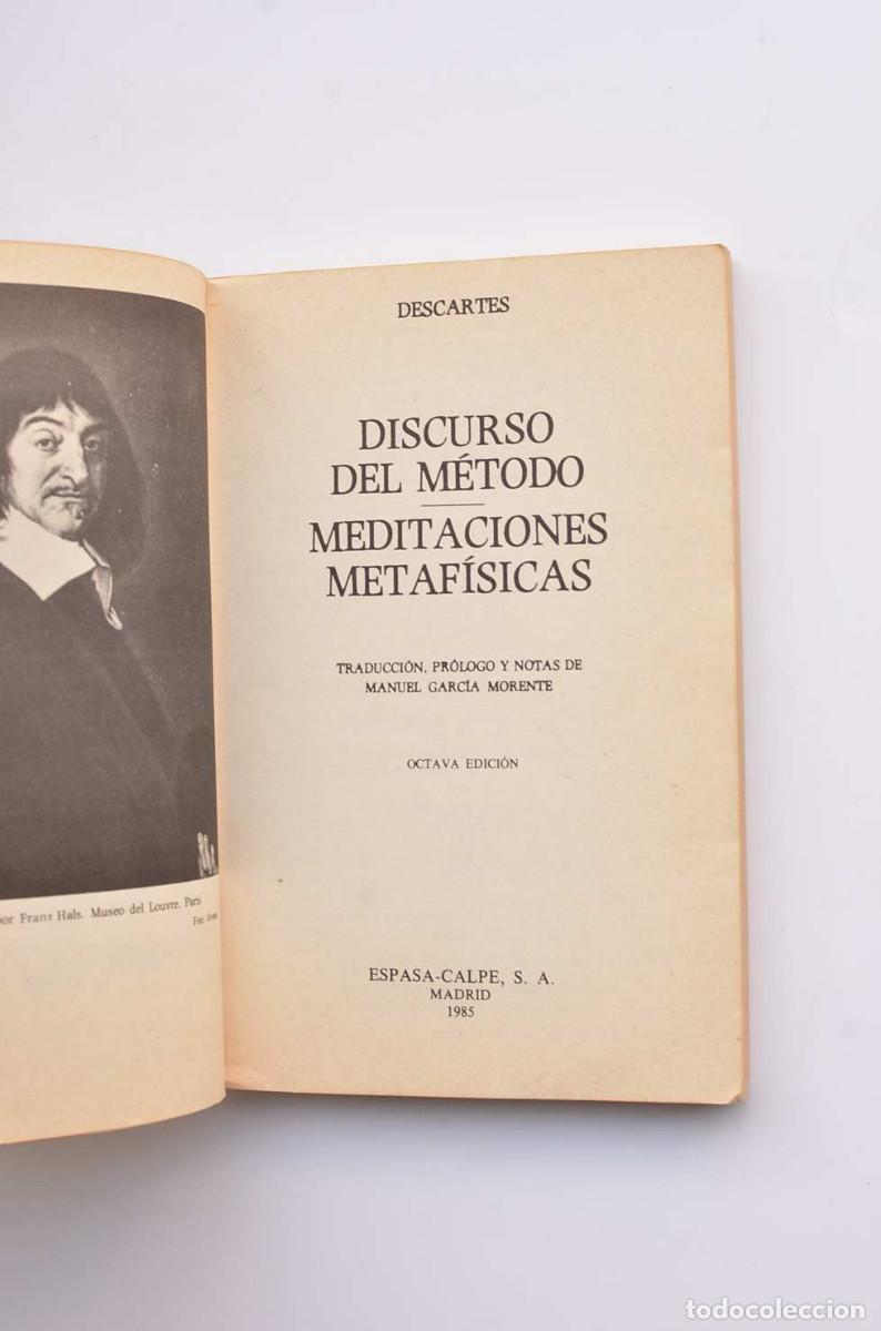 Libros: Discurso del m&eacute;todo. Meditaciones metaf&iacute;sicas - Foto 2