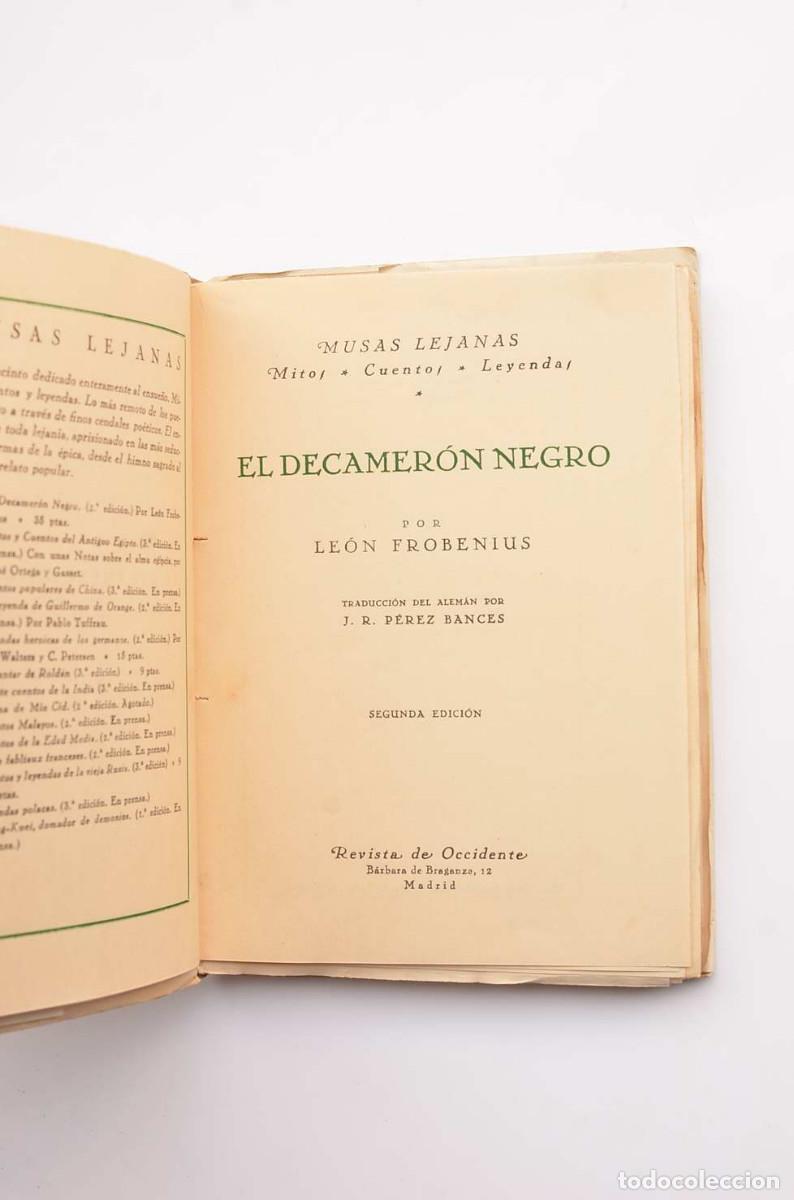Libros: El Decamer&oacute;n negro - FROBENIUS, Leo - Foto 2