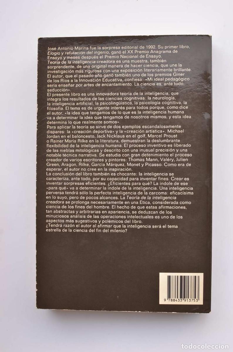 Libros: Teor&iacute;a de la inteligencia creadora - MARINA, Jos&eacute; Antonio - Foto 3