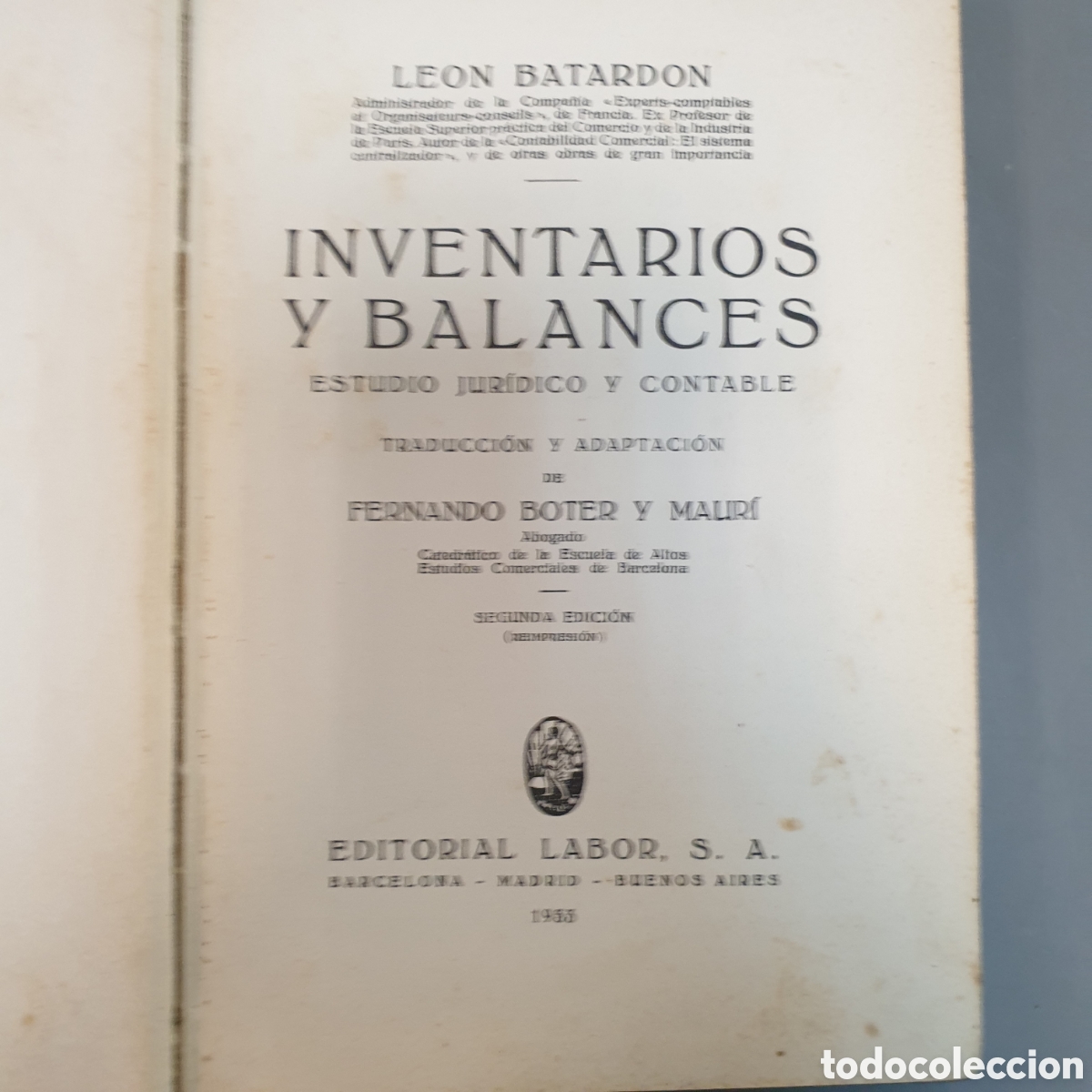 Libros: Inventarios y balances LEON BATARDON - Foto 2