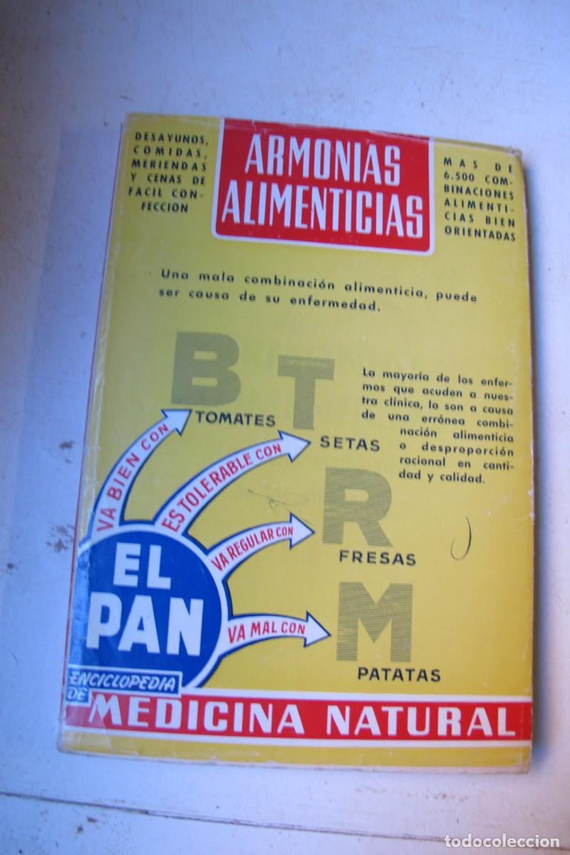 Livros em segunda m&atilde;o: ARMONIA ALIMENTICIAS. MEDICINA NATURAL. DR. V. L. FERRANDIZ. LA BUENA COMBINACION DE LOS ALIMENTOS
