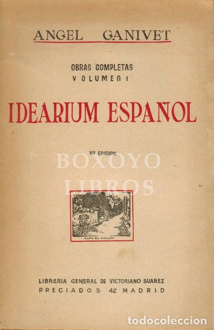 Libros: GANIVET, Angel. Idearium espa&ntilde;ol - Foto 1