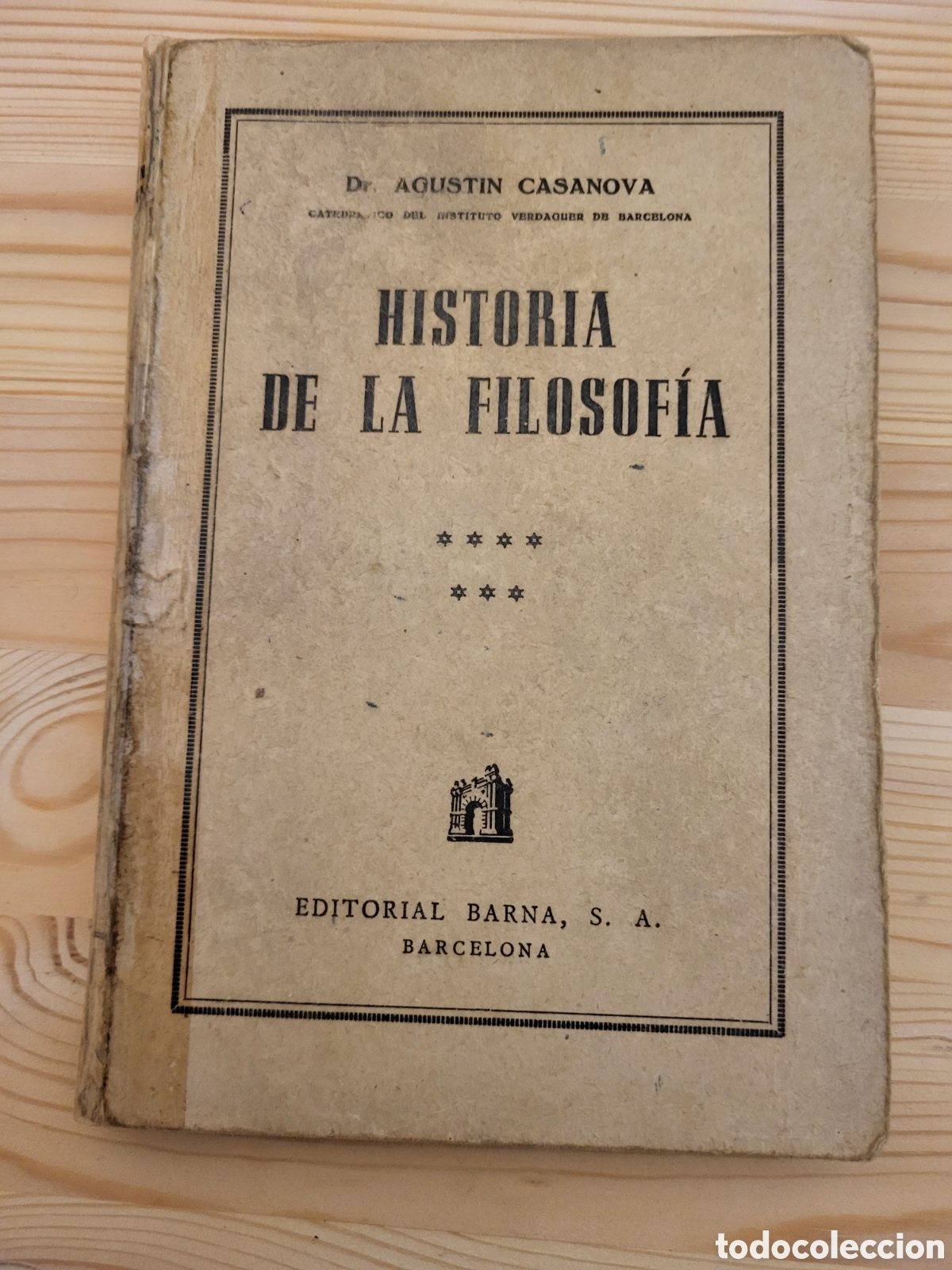 Libros: Historia de la Filosofia [Agustin Casanova] - Foto 1