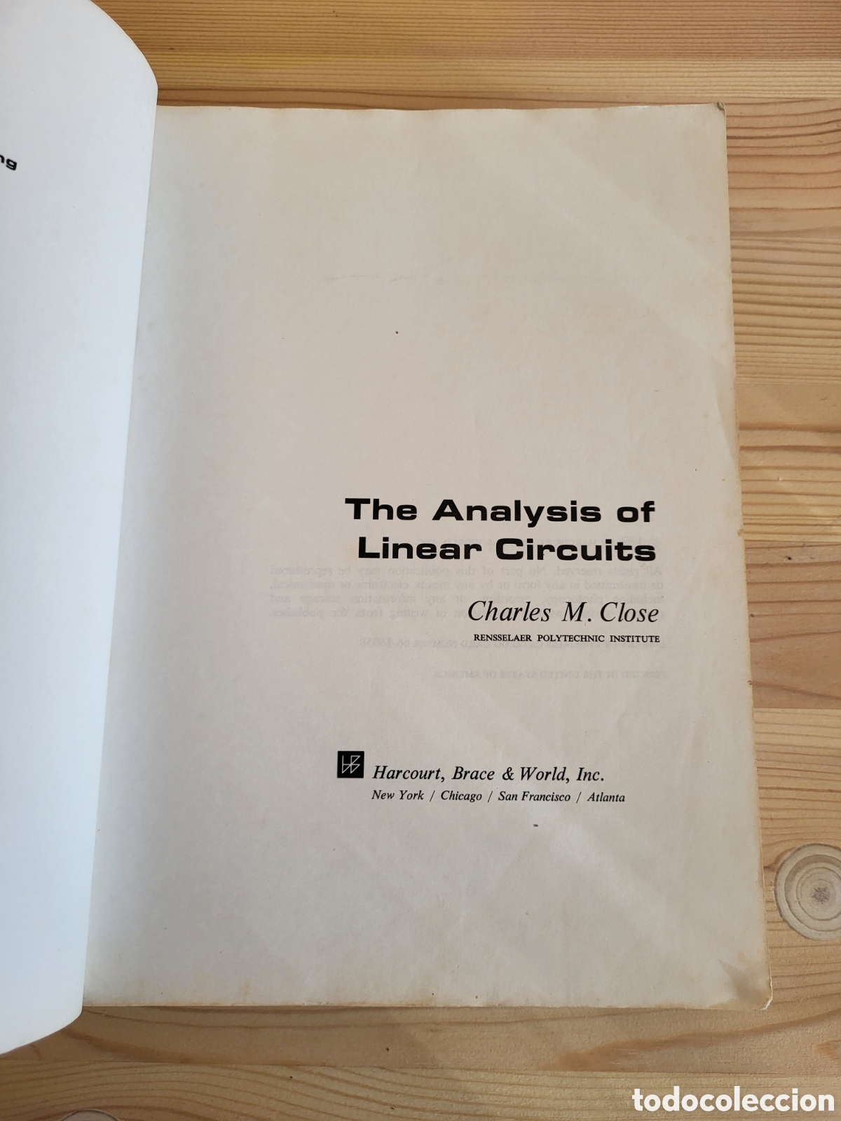 Libros: The Analysis of Linear Circuits/Charles M. Close - Foto 2