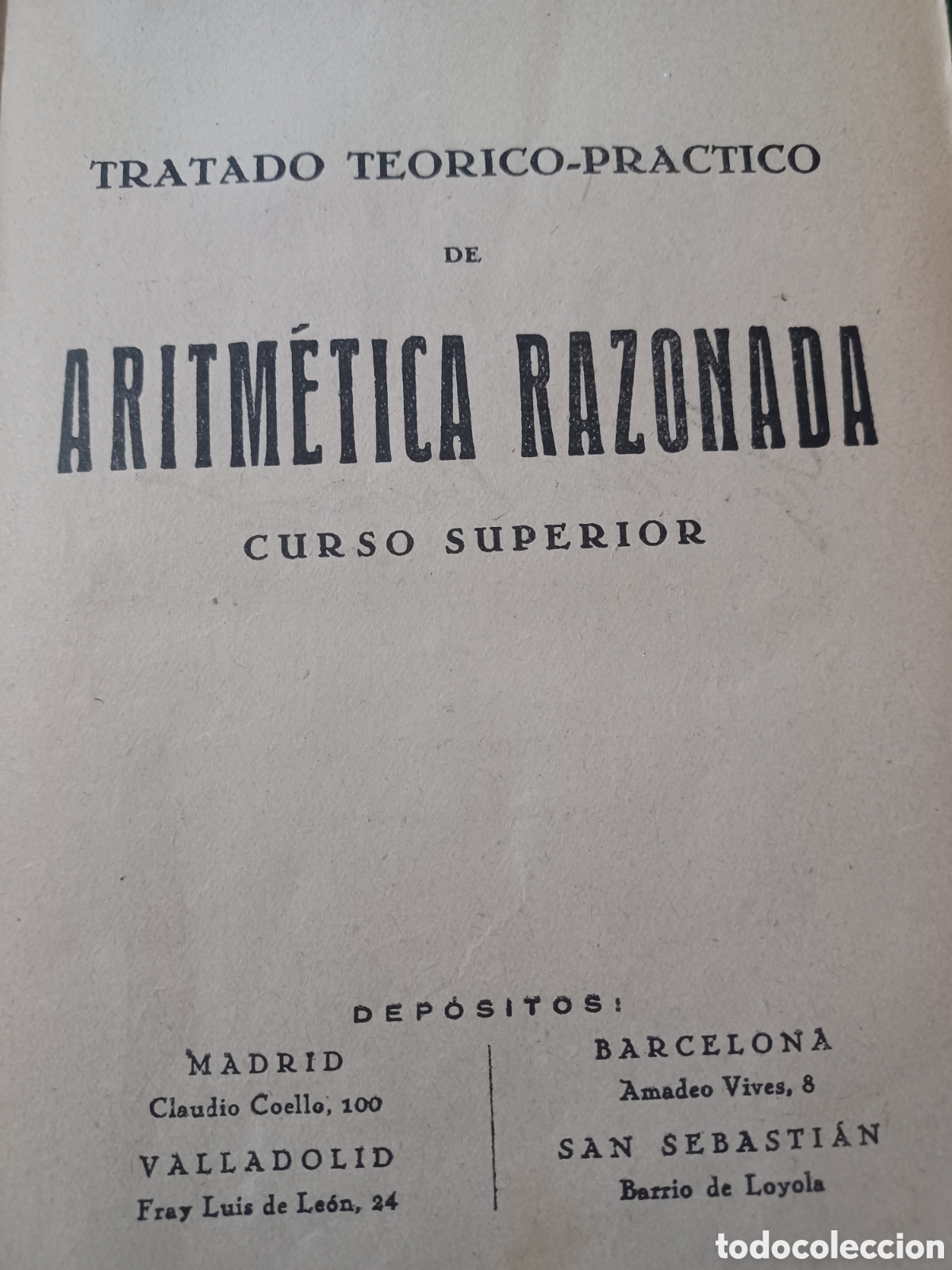 Libros: Barybook.177. . Aritm&eacute;tica razonada curso.superior ediciones Bru&ntilde;o - Foto 2