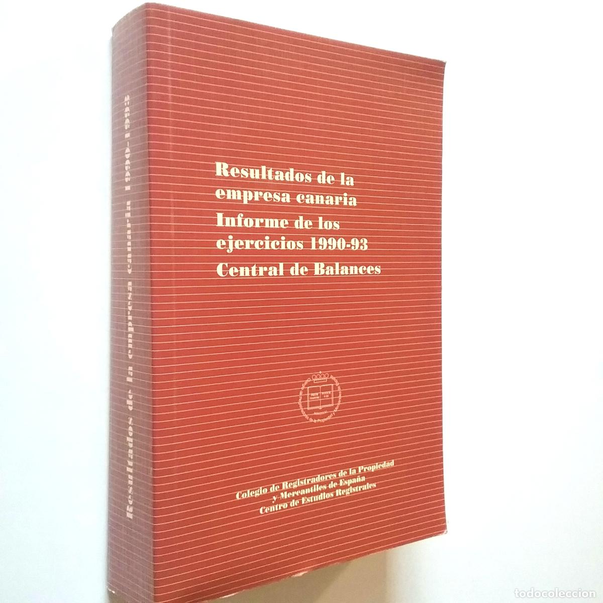 Libros: Resultados de la empresa canaria. Informe de los ejercicios 1990-93. Central de balances - Foto 1