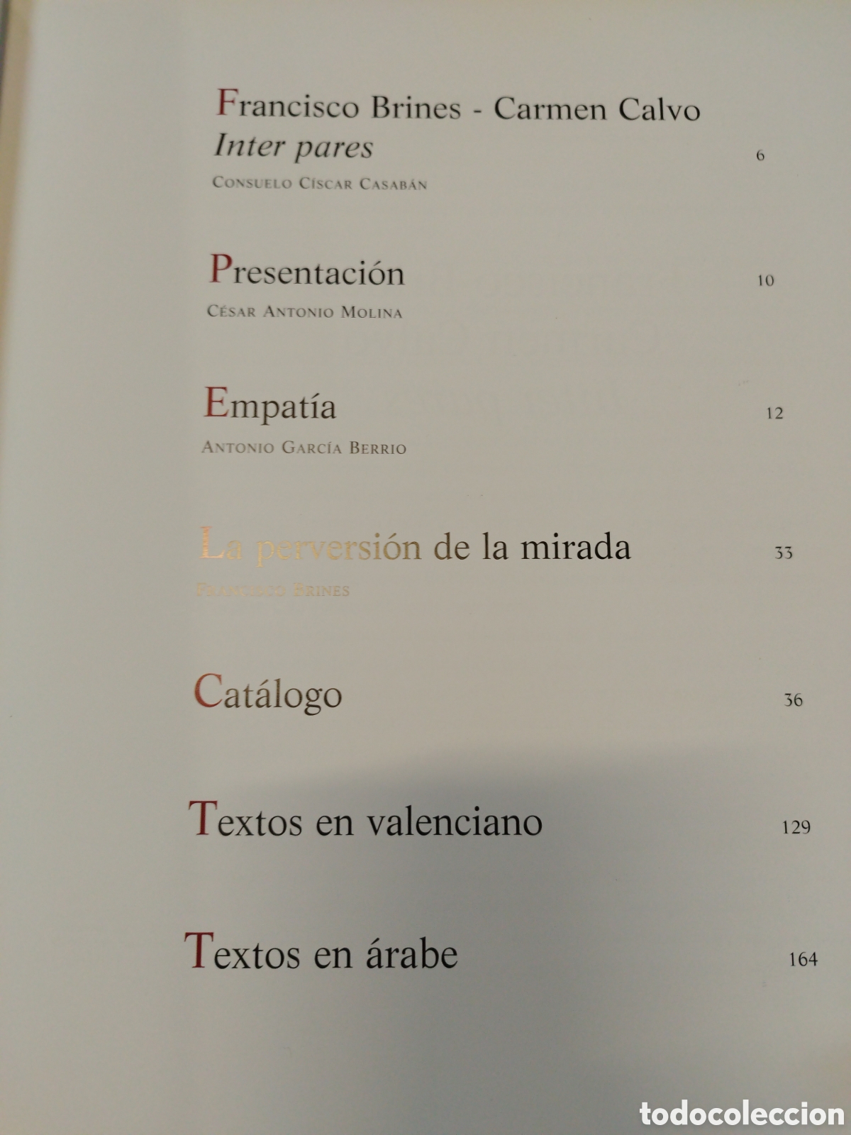 Libros: CARMEN CALVO VERSUS FRANCISCO BRINES. IVAM - Foto 5