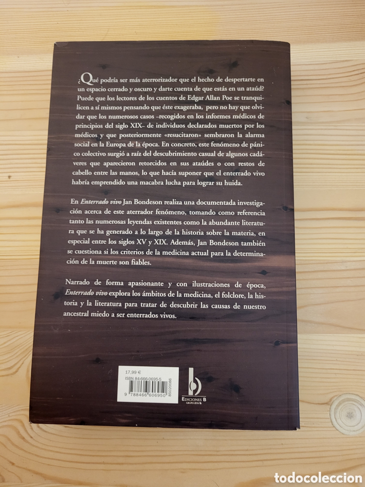 Libros: Enterrado vivo/JAN BONDESON - Foto 2