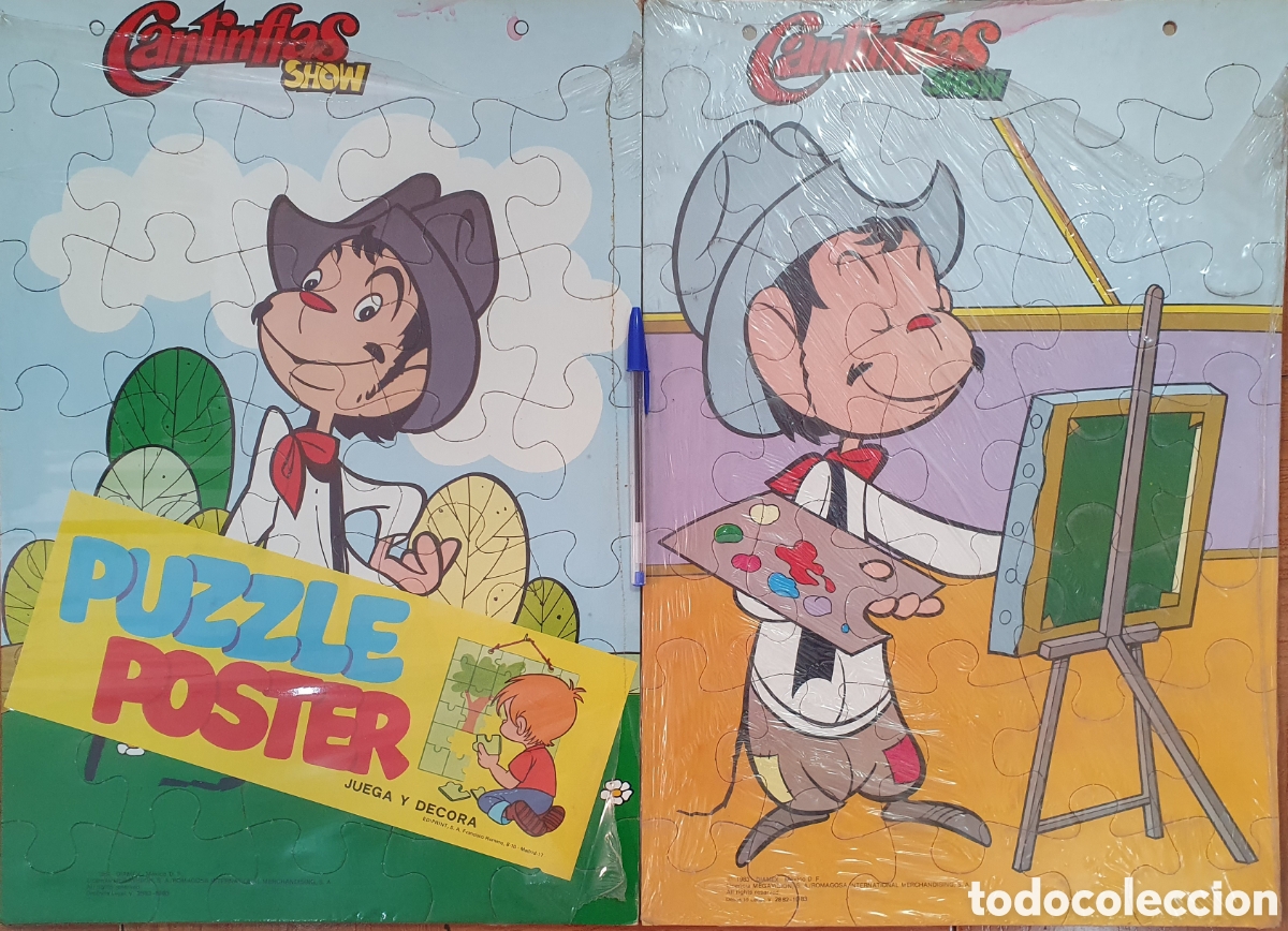 Libros: 2 Puzzle P&oacute;ster Cantinflas � Ediprint - A&ntilde;os 80 - Foto 1