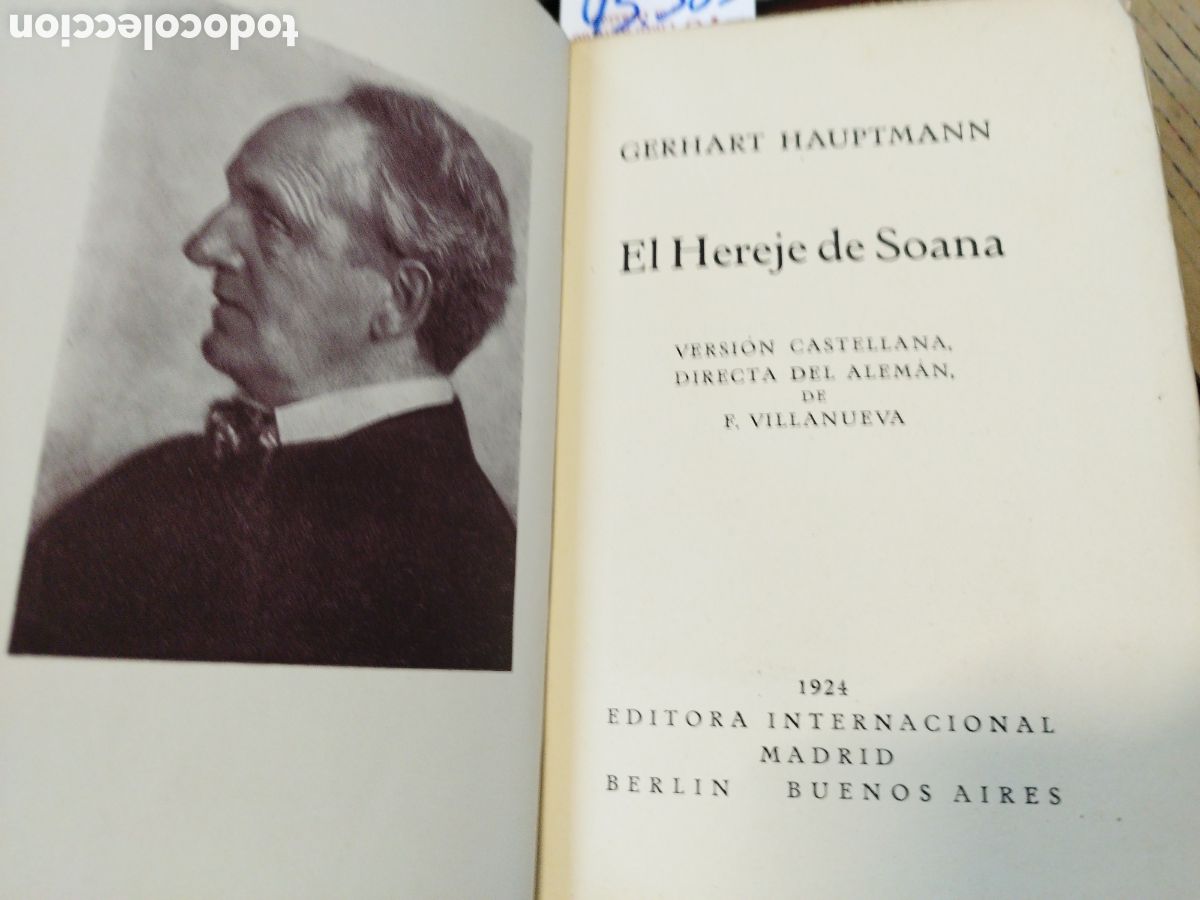 Libros: EL HEREJE DE SOANA - HAUPTMANN,Gerhart - Foto 4