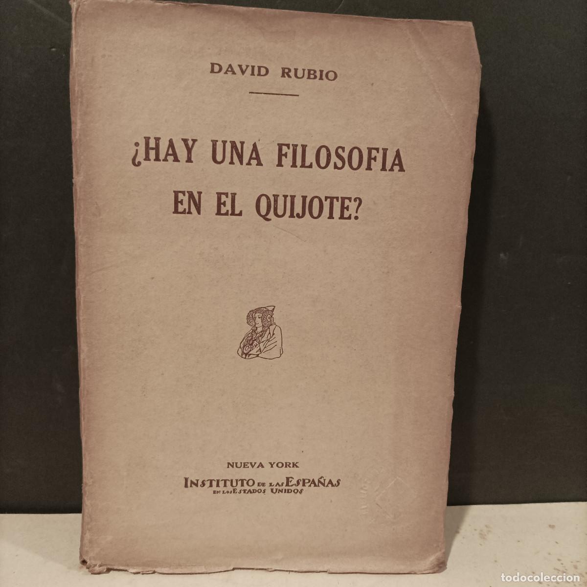 Libros: RUBIO, David.- - &iquest;Hay una Filosofia en el Quijote? - Foto 1