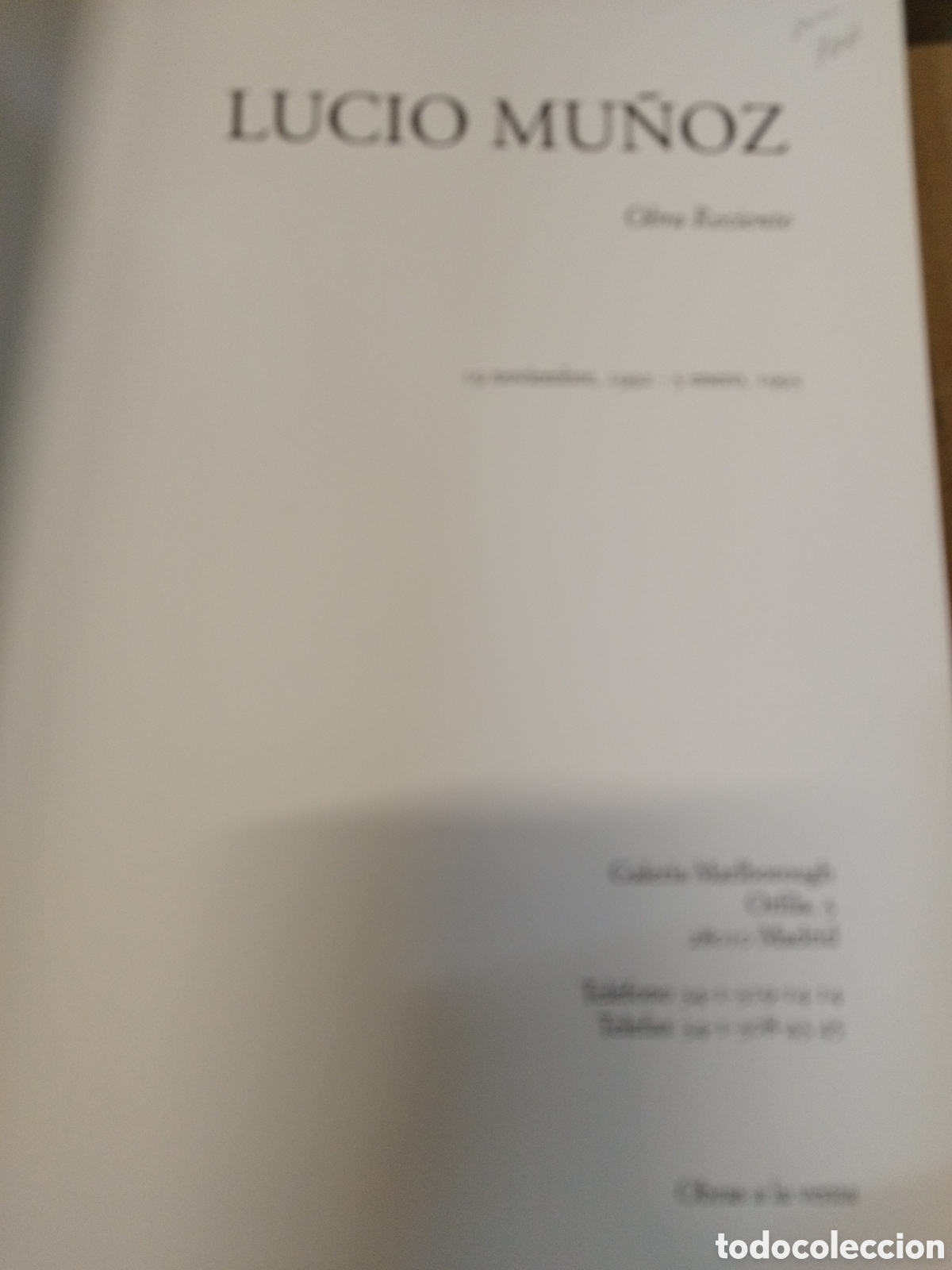 Libros: LUCIO MU&Ntilde;OZ. Obra reciente - CATALOGO - Foto 3