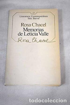 Libros: MEMORIAS DE LETICIA VALLE - Chacel,Rosa - Foto 1