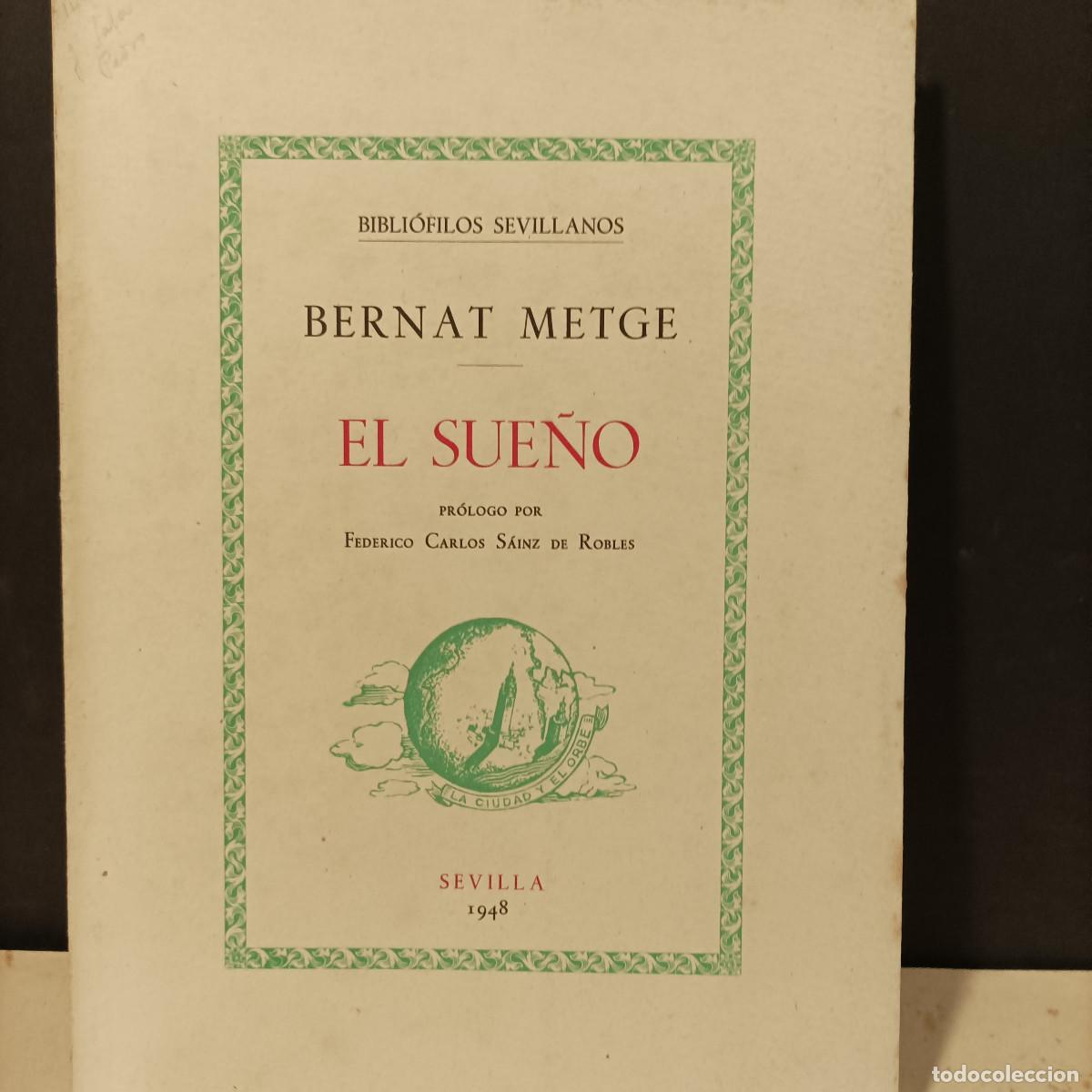 Libros: BERNAT METGE.- - El sue&ntilde;o. - Foto 1