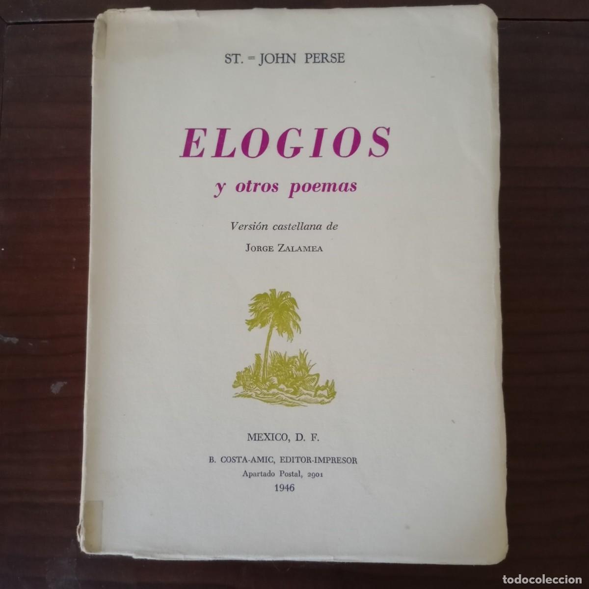 Libros: Elogios y otros poemas. - Saint-John Perse - Foto 1