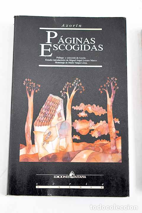 Libros: P&aacute;ginas escogidas.- Martinez Ruiz, Jos&eacute; (Azor&iacute;n) - Foto 1