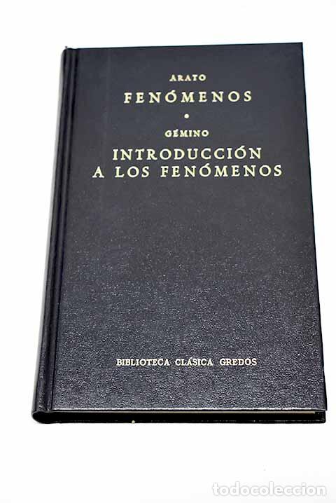 Libros: Fen&oacute;menos ; Introducci&oacute;n a los fen&oacute;menos.- Arato de Solos; G&eacute;mino - Foto 1