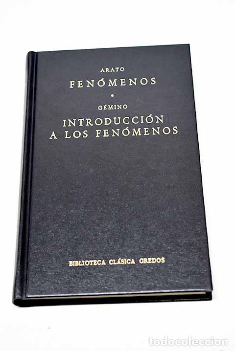 Libros: Fen&oacute;menos ; Introducci&oacute;n a los fen&oacute;menos.- Arato de Solos; G&eacute;mino - Foto 1
