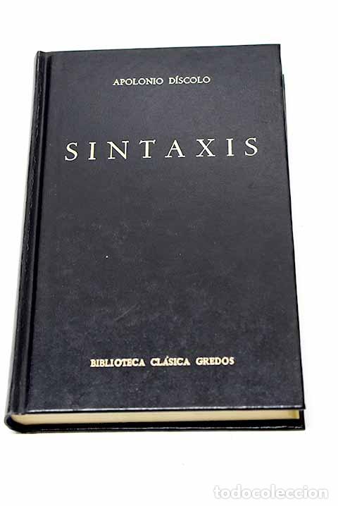 Libros: Sintaxis.- Apolonio D&iacute;scolo - Foto 1