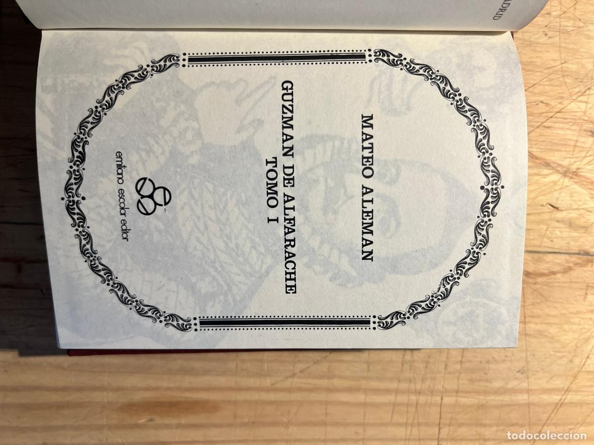 Libros: Guzman de Alfarache Tomo I y II - Mateo Aleman - Foto 4
